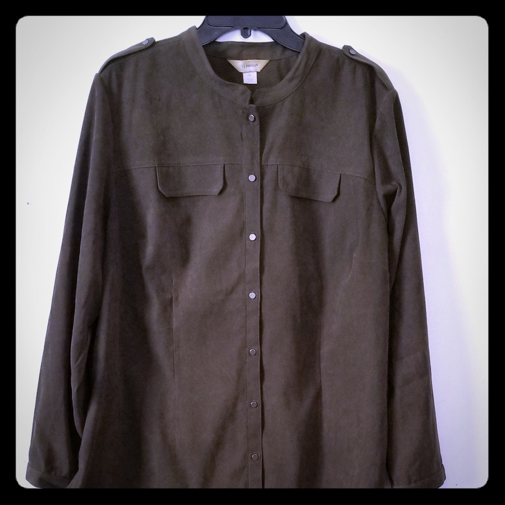CJ Banks Olive Green ❤ Beautiful Plus Size 2X